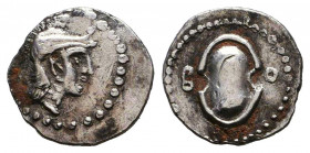 Greek AR Obol. 4-5th century BC.
Reference:
Condition: Very Fine

Weight: 0,7 gr
Diameter: 11,9 mm