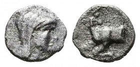 Greek AR Obol. 4-5th century BC.
Reference:
Condition: Very Fine

Weight: 0,3 gr
Diameter: 7,7 mm