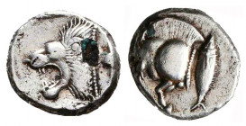 Greek AR Obol. 4-5th century BC.
Reference:
Condition: Very Fine

Weight: 1 gr
Diameter: 10,5 mm