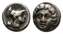 Greek AR Obol. 4-5th century BC.
Reference:
Condition: Very Fine

Weight: 0,9 gr
Diameter: 9 mm