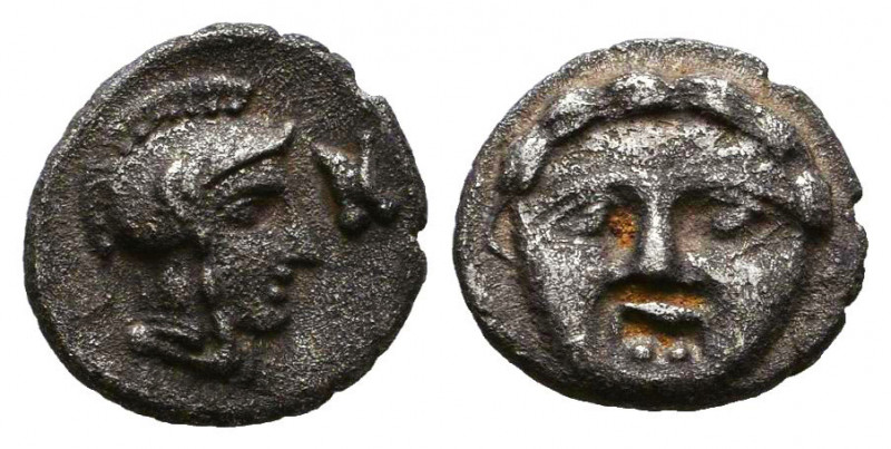 Greek AR Obol. 4-5th century BC.
Reference:
Condition: Very Fine

Weight: 1 gr
D...
