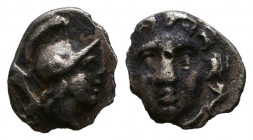 Greek AR Obol. 4-5th century BC.
Reference:
Condition: Very Fine

Weight: 0,7 gr
Diameter: 10,4 mm