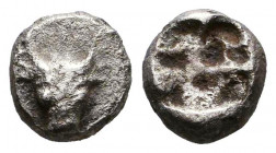 Greek AR Obol. 4-5th century BC.
Reference:
Condition: Very Fine

Weight: 0,8 gr
Diameter: 8,3 mm