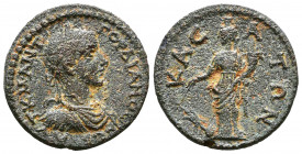 CILICIA. Casae. Gordian III (238-244). Ae.
Obv: AVT K M ANT ΓOPΔIANOC CЄB.
Laureate, draped and cuirassed bust right.
Rev: KACATΩN.
Tyche standing lef...