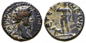 PISIDIA. Etenna. Marcus Aurelius(?), 161-180. Hemiassarion
Reference:
Condition: Very Fine

Weight: 5 gr
Diameter: 17,7 mm