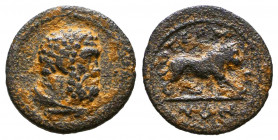 Pseudo-autonomous issue. Late 1st century AD. Ae
Reference:
Condition: Very Fine

Weight: 1,6 gr
Diameter: 14,8 mm