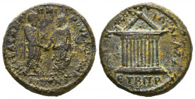 CILICIA. Anazarbus. Marcus Aurelius and Lucius Verus (161-169). Ae.
Reference:
Condition: Very Fine

Weight: 10,8 gr
Diameter: 24,2 mm