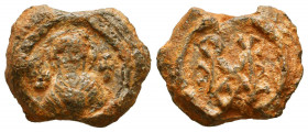 Byzantine Lead Seals, 7th - 13th Centuries
Reference:
Condition: Very Fine


Weight: 4,5 gr
Diameter: 18,4 mm