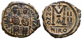 Justin II, with Sophia. 565-578. Æ

Reference:
Condition: Very Fine


Weight: 15,6 gr
Diameter: 29,7 mm