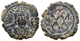 Maurice Tiberius. A.D. 582-602. AE follis. 

Reference:
Condition: Very Fine


Weight: 6,9 gr
Diameter: 24,1 mm