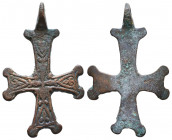 Ancient Bronze Byzantine / Crusaders Cross Pendant
10th-12th century AD.
Reference:
Condition: Very Fine

Weight: 5,6 gr
Diameter: 45,6 mm