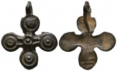 Ancient Bronze Byzantine / Crusaders Cross Pendant
10th-12th century AD.
Reference:
Condition: Very Fine

Weight: 4,8 gr
Diameter: 35,7 mm