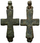 Ancient Bronze Byzantine / Crusaders Cross Pendant
10th-12th century AD.
Reference:
Condition: Very Fine

Weight: 19,9 gr
Diameter: 54,6 mm