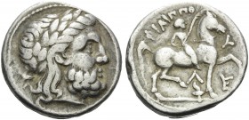 KINGS OF MACEDON. Philip II, 359-336 BC. Tetradrachm (Silver, 25 mm, 14.18 g, 5 h), Amphipolis, circa 316/5-295/4. Laureate head of Zeus to right. Rev...