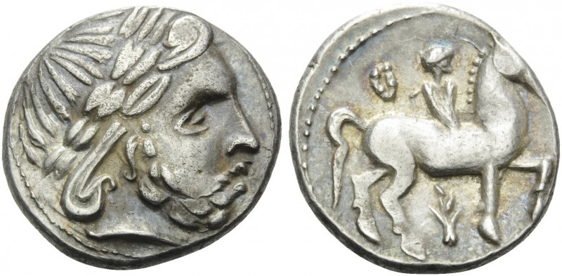 CELTIC, Carpathian region. Early 3rd Century BC. Tetradrachm (Silver, 26 mm, 13....