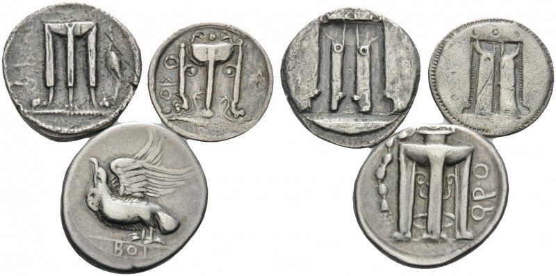 BRUTTIUM. Kroton . (Silver, 18.92 g). Lot of Three Silver Coins from Kroton. 1 ....