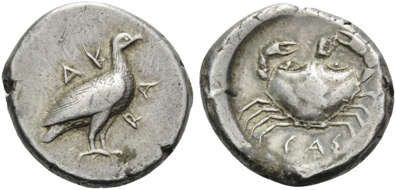 SICILY. Akragas . Circa 480/478-470 BC. Didrachm (Silver, 20 mm, 8.66 g, 3 h). A...