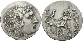 KINGS OF MACEDON. Alexander III ‘the Great’, 336-323 BC. Tetradrachm (Silver, 32 mm, 16.51 g, 11 h), struck posthumously, Mesembria, c. 150-125. Head ...