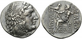 KINGS OF MACEDON. Alexander III ‘the Great’, 336-323 BC. Tetradrachm (Silver, 29 mm, 16.22 g, 12 h), struck posthumously, Odessos, c. 120-90 BC. Head ...