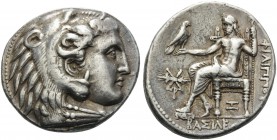 KINGS OF MACEDON. Philip III Arrhidaios, 323-317 BC. Tetradrachm (Silver, 27 mm, 17.05 g, 2 h), struck under Seleukos I, Babylon, c. 318/7-315 BC. Hea...