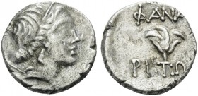 CIMMERIAN BOSPOROS. Phanagoreia . Time of Mithridates VI Eupator, circa 109-105 BC. Tetrobol (Silver, 14 mm, 2.43 g, 12 h). Wreathed head of Artemis t...