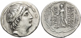 SELEUKID KINGS OF SYRIA. Antiochos VII Euergetes (Sidetes), 138-129 BC. Tetradrachm (Silver, 31 mm, 16.34 g, 12 h), Antioch on the Orontes. Diademed h...