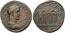 PONTUS. Neocaesarea . Severus Alexander, 222-235. (Bronze, 31 mm, 18.07 g, 12 h), year 171 (POA) = 234/235 AD. AY K M AY CE AΛΕΞΑΝΔΡΟC Laureate, drape...