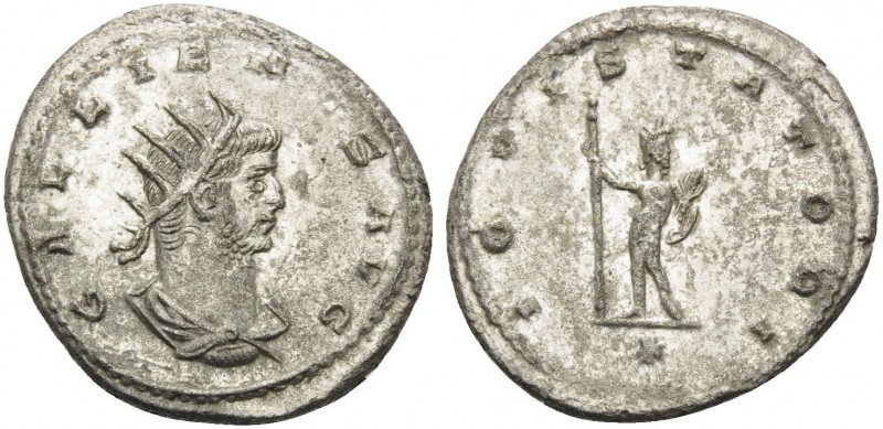 Gallienus, 253-268. Antoninianus (Silver, 22 mm, 4.42 g, 6 h), Antioch, 263. GAL...