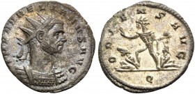 Aurelian, 270-275. Antoninianus (Billon, 21 mm, 2.95 g, 11 h), Mediolanum, 272-274. IMP AVRELIAVS AVG Radiate and cuirassed bust of Aurelian to right....