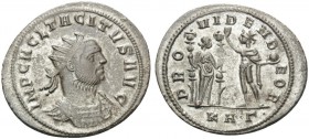 Tacitus, 275-276. Antoninianus (Billon, 25 mm, 4.02 g, 12 h), Serdica. IMP C M CL TACITVS AVG Radiate and cuirassed bust of Tacitus to right . Rev. PR...