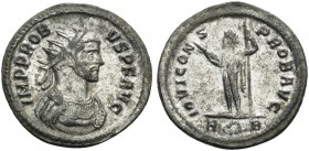 Probus, 276-282. Antoninianus (Billon, 23 mm, 3.00 g, 12 h), Rome, 281. IMP PRO-BVS P F AVG Radiate and cuirassed bust of Probus to right. Rev. IOVI C...