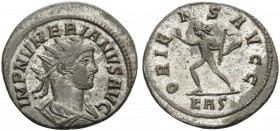 Numerian , 283-284. Antoninianus (Billon, 21 mm, 4.02 g, 6 h), Rome. IMP NVMERIANVS AVG Radiate, draped and cuirassed bust of Numerian to right. Rev. ...