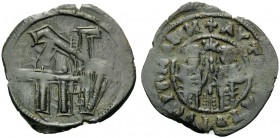 Andronicus II Palaeologus, with Michael IX, 1282-1328. Assarion (Bronze, 24 mm, 2.29 g, 6 h), Constantinople, 1294-c.1320. Palaeologan monogram. Rev. ...