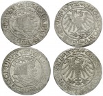 POLAND, Monarchs. Zygmunt I Stary (the Old), 1506-1548. (Silver, 3.68 g). Lot of Two Silver Groschen of Sigismund I of Poland minted in Prussia. 1 . T...