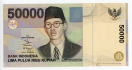 Indonesia 50000 Rupiah 2004
P# 139f; # SKG370202; AUNC