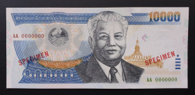 Lao 10000 Kip 2002 Specimen
P# 35s; UNC