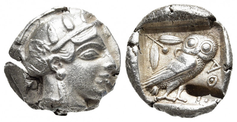 ATTICA. Athens. Tetradrachm (Circa 460-454 BC).
Obv: Helmeted head of Athena ri...
