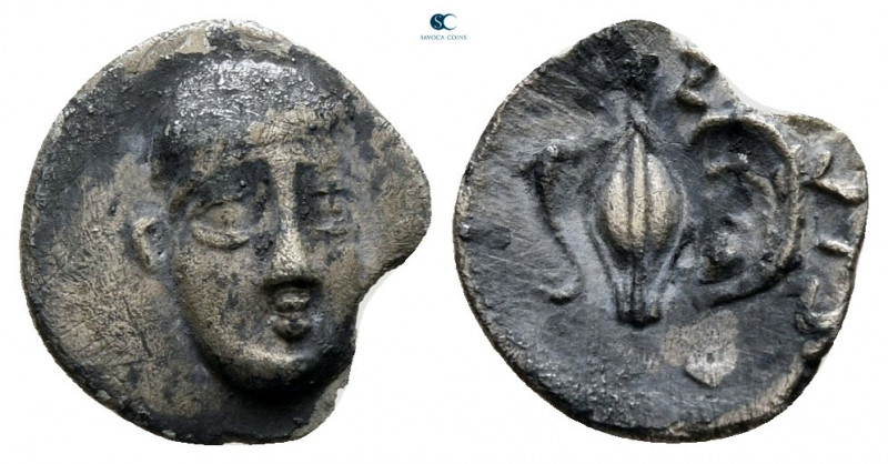Campania. Phistelia circa 325-275 BC. 
Obol AR

10 mm, 0,42 g



nearly v...