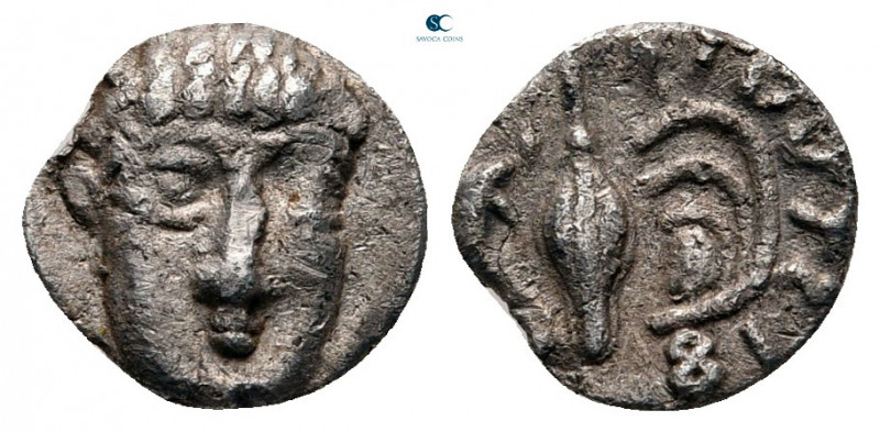 Campania. Phistelia circa 325-275 BC. 
Obol AR

7 mm, 0,54 g



very fine