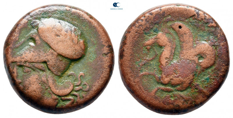 Sicily. Syracuse. Dionysios I 405-367 BC. 
Hemilitron Æ

16 mm, 6,44 g


...