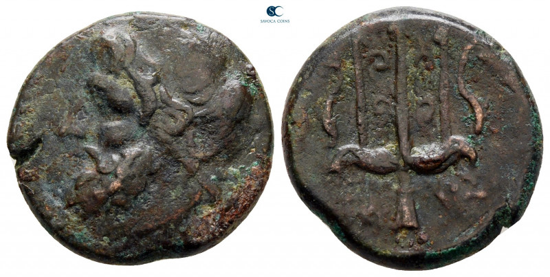 Sicily. Syracuse. Hieron II 275-215 BC. 
Bronze Æ

19 mm, 5,92 g



nearl...