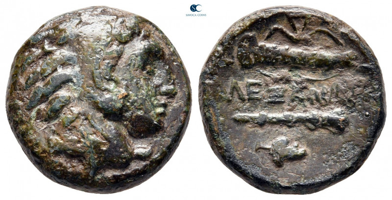 Kings of Macedon. Uncertain mint. Alexander III "the Great" 336-323 BC. 
Bronze...