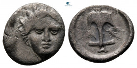 Thrace. Apollonia Pontica circa 375-335 BC. Diobol AR