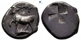 Thrace. Byzantion circa 340-320 BC. Tetrobol AR
