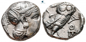 Attica. Athens circa 393-355 BC. Tetradrachm AR