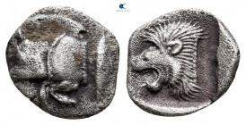 Mysia. Kyzikos circa 525-475 BC. Obol AR