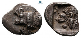 Mysia. Kyzikos circa 525-475 BC. Obol AR