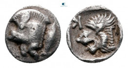 Mysia. Kyzikos circa 525-475 BC. Tetartemorion AR