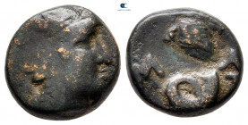 Kings of Pergamon. Pergamon. Philetairos 282-263 BC. c/m: owl. Bronze Æ