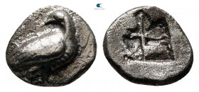 Troas. Abydos circa 500-480 BC. Obol AR